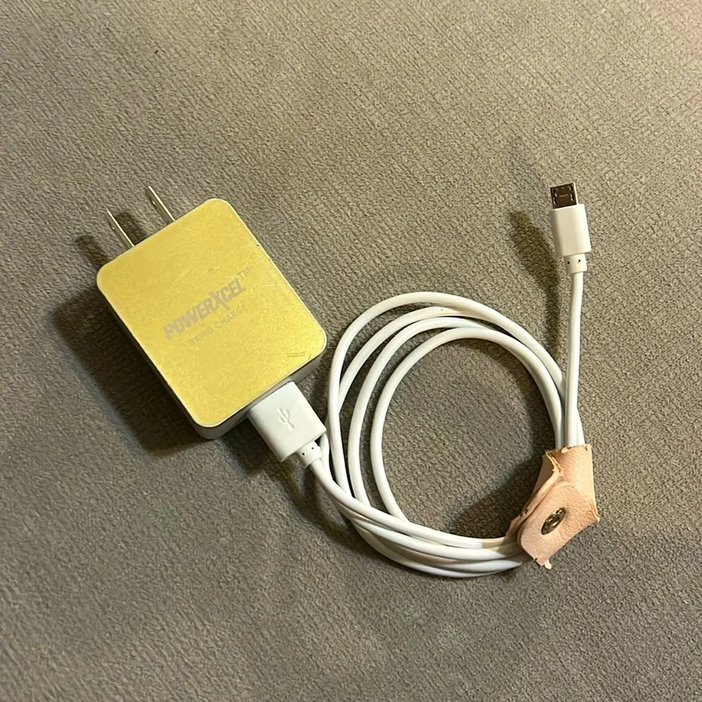 EUC -USB-Micro A Charger w/ PowerXcel Wall Charger 2.4A Rapid Charge + C…